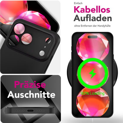 NALIA Ultra Slim Hardcase für iPhone 17 Pro – Matt & 0.3mm Dünn – PHANTOM (Hauchdünnes Cover & Kamera-Vollschutz) – Marke aus Berlin