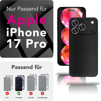 NALIA Ultra Slim Hardcase für iPhone 17 Pro – Matt & 0.3mm Dünn – PHANTOM (Hauchdünnes Cover & Kamera-Vollschutz) – Marke aus Berlin
