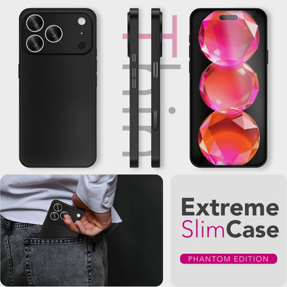 NALIA Ultra Slim Hardcase für iPhone 17 Pro – Matt & 0.3mm Dünn – PHANTOM (Hauchdünnes Cover & Kamera-Vollschutz) – Marke aus Berlin