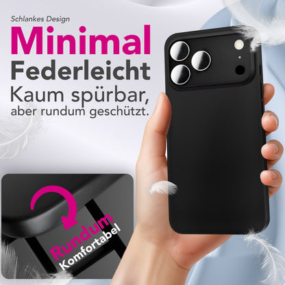 NALIA Ultra Slim Hardcase für iPhone 17 Pro Max – Matt & 0.3mm Dünn – PHANTOM (Hauchdünnes Cover & Kamera-Vollschutz) – Marke aus Berlin