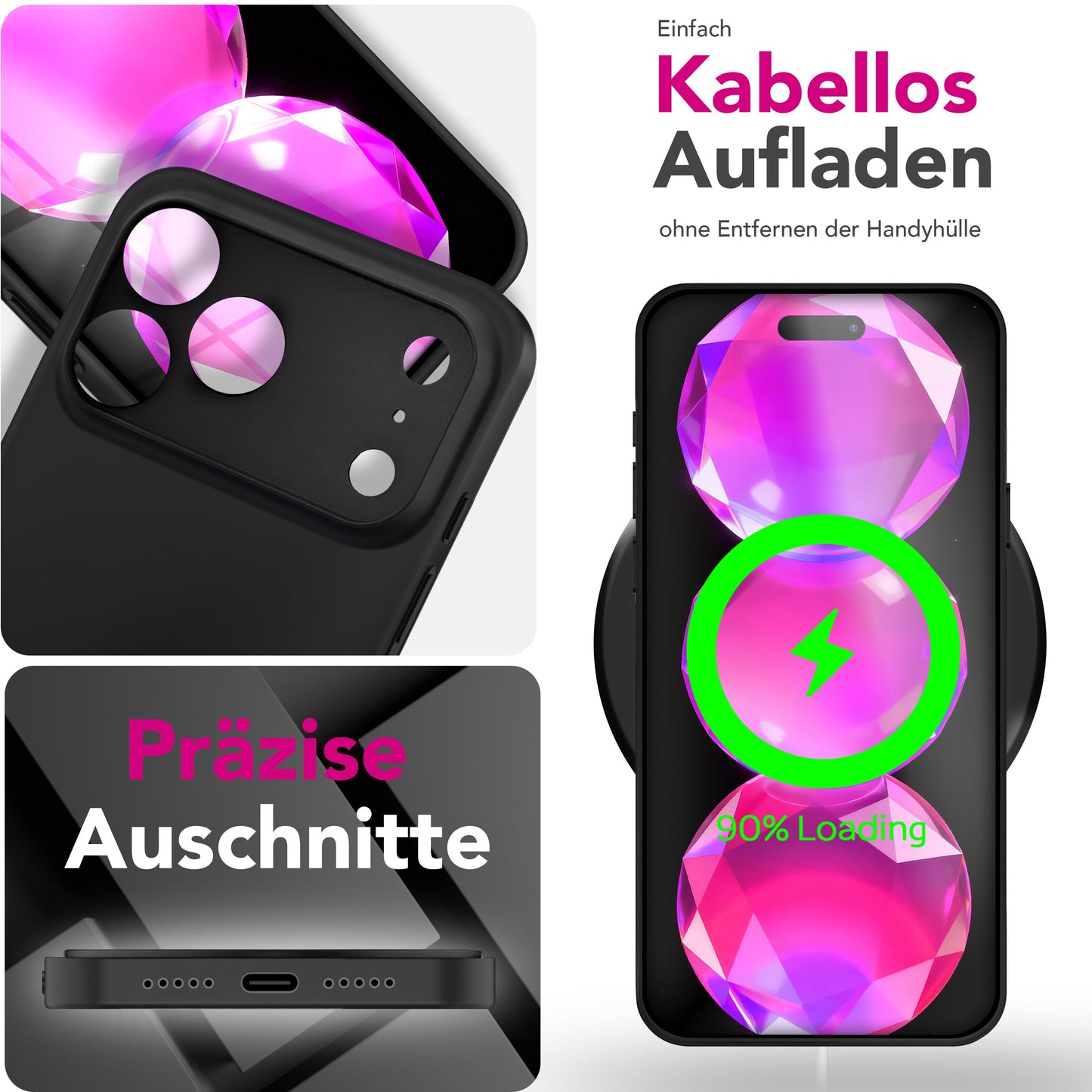 NALIA Ultra Slim Hardcase für iPhone 17 Pro Max – Matt & 0.3mm Dünn – PHANTOM (Hauchdünnes Cover & Kamera-Vollschutz) – Marke aus Berlin