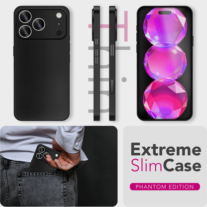NALIA Ultra Slim Hardcase für iPhone 17 Pro Max – Matt & 0.3mm Dünn – PHANTOM (Hauchdünnes Cover & Kamera-Vollschutz) – Marke aus Berlin