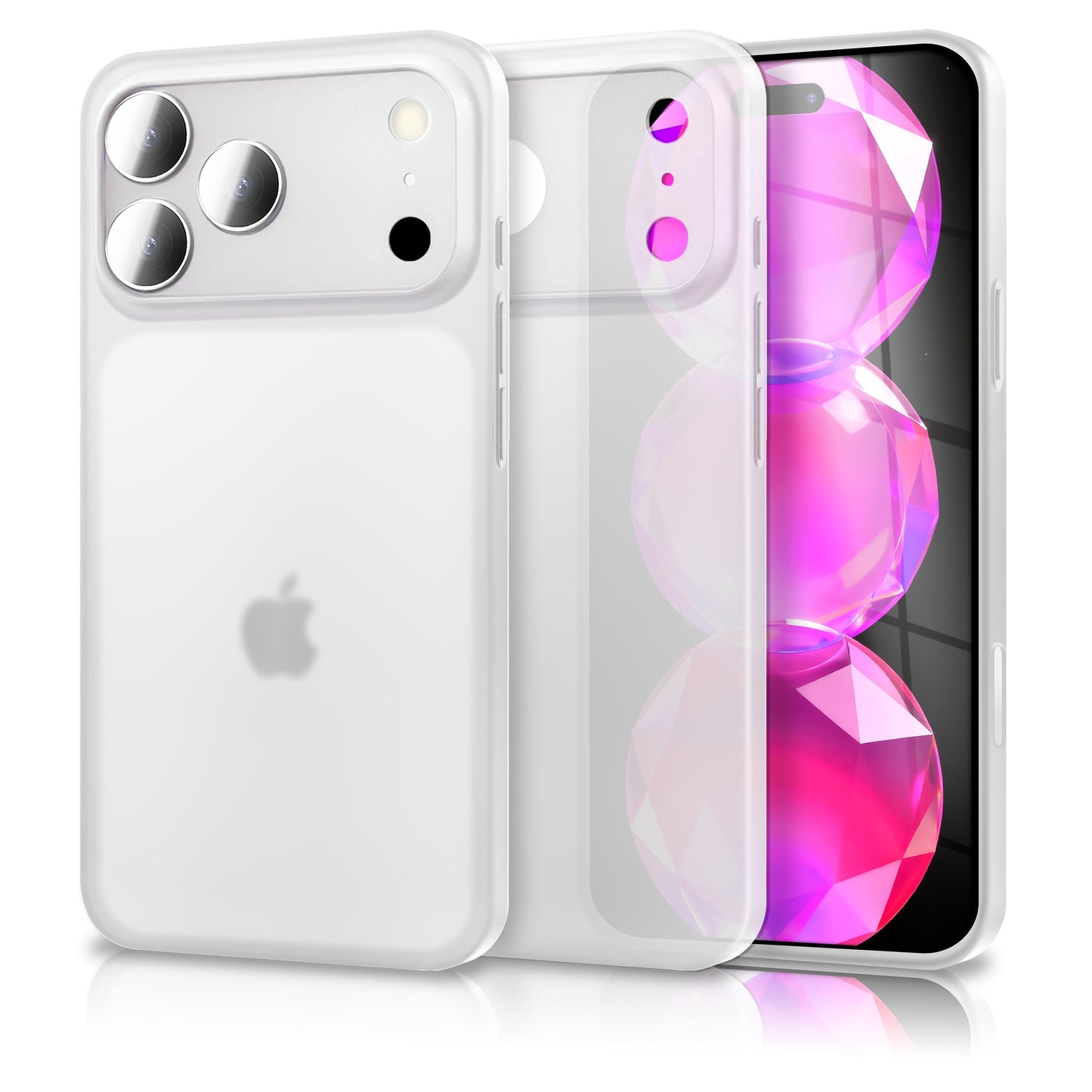 NALIA Ultra Slim Hardcase für iPhone 17 Pro Max – Matt & 0.3mm Dünn – PHANTOM (Hauchdünnes Cover & Kamera-Vollschutz) – Marke aus Berlin