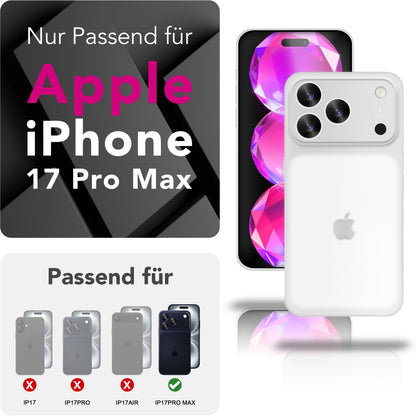 NALIA Ultra Slim Hardcase für iPhone 17 Pro Max – Matt & 0.3mm Dünn – PHANTOM (Hauchdünnes Cover & Kamera-Vollschutz) – Marke aus Berlin