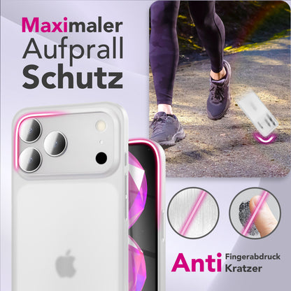NALIA Ultra Slim Hardcase für iPhone 17 Pro Max – Matt & 0.3mm Dünn – PHANTOM (Hauchdünnes Cover & Kamera-Vollschutz) – Marke aus Berlin