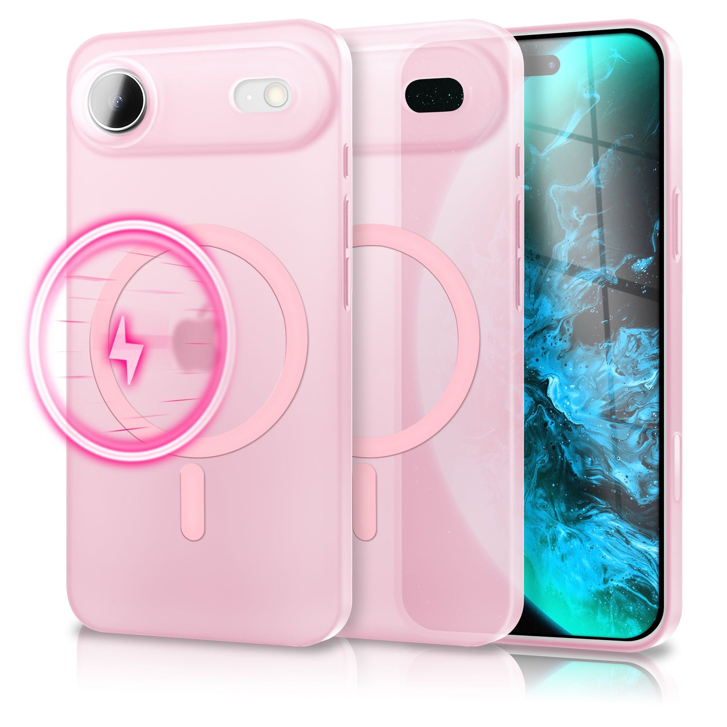 NALIA Ultra-Slim Hardcase für iPhone 17 Air – MagSafe kompatibel & 0.3mm Dünn – THINIX (Matte Semi-Transparente Hülle) – Marke aus Berlin