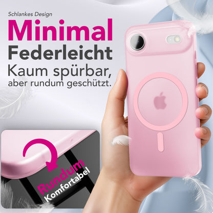 NALIA Ultra-Slim Hardcase für iPhone 17 Air – MagSafe kompatibel & 0.3mm Dünn – THINIX (Matte Semi-Transparente Hülle) – Marke aus Berlin