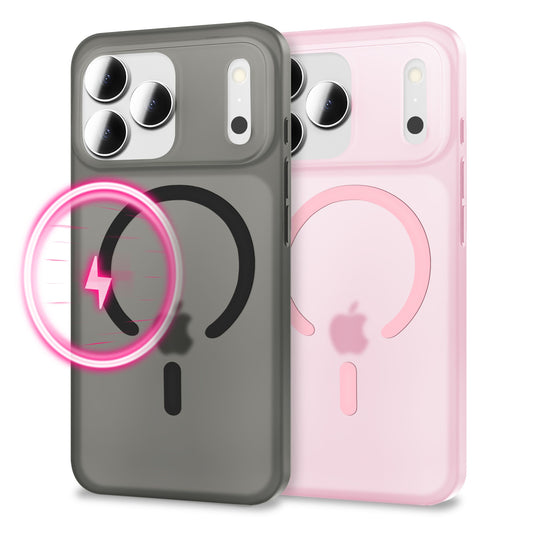 NALIA Ultra-Slim Hardcase für iPhone 17 Pro Max – MagSafe kompatibel & 0.3mm Dünn – THINIX (Matte Semi-Transparente Hülle) – Marke aus Berlin