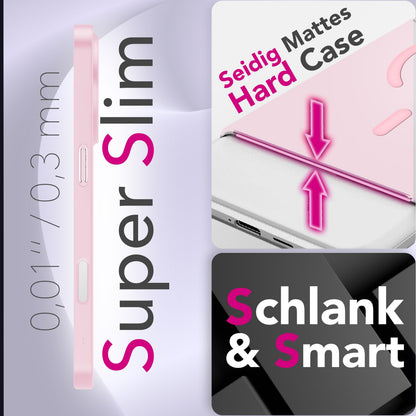 NALIA Ultra-Slim Hardcase für iPhone 17 Pro Max – MagSafe kompatibel & 0.3mm Dünn – THINIX (Matte Semi-Transparente Hülle) – Marke aus Berlin