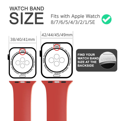 NALIA Silikon Smart-Watch Ersatzarmband kompatibel mit Apple Watch Armband SE & Series 8/7/6/5/4/3/2/1, 38mm 40mm 41mm, iWatch Fitnessuhr Sportarmband Damen & Herren