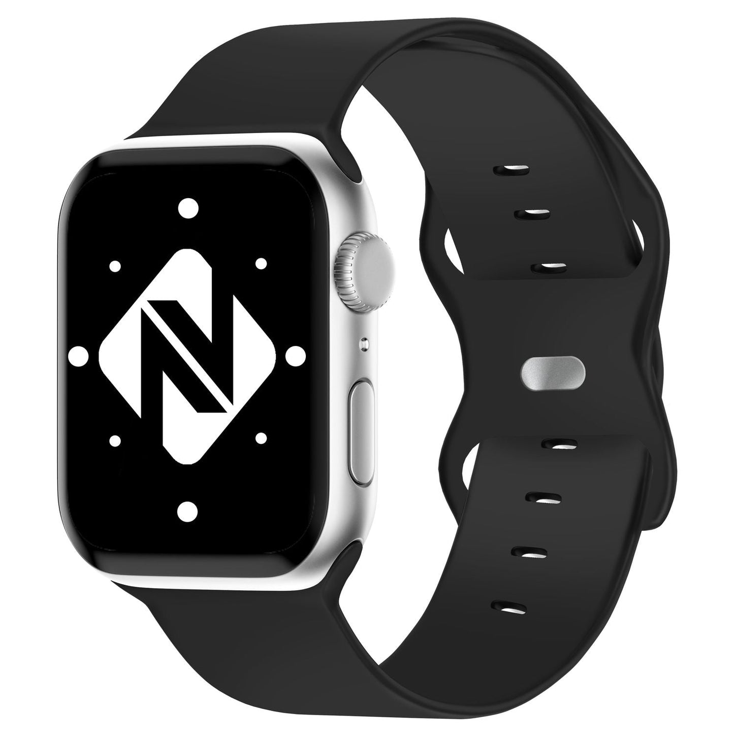 NALIA Silikon Smart-Watch Ersatzarmband kompatibel mit Apple Watch Armband SE & Series 8/7/6/5/4/3/2/1, 38mm 40mm 41mm, iWatch Fitnessuhr Sportarmband Damen & Herren