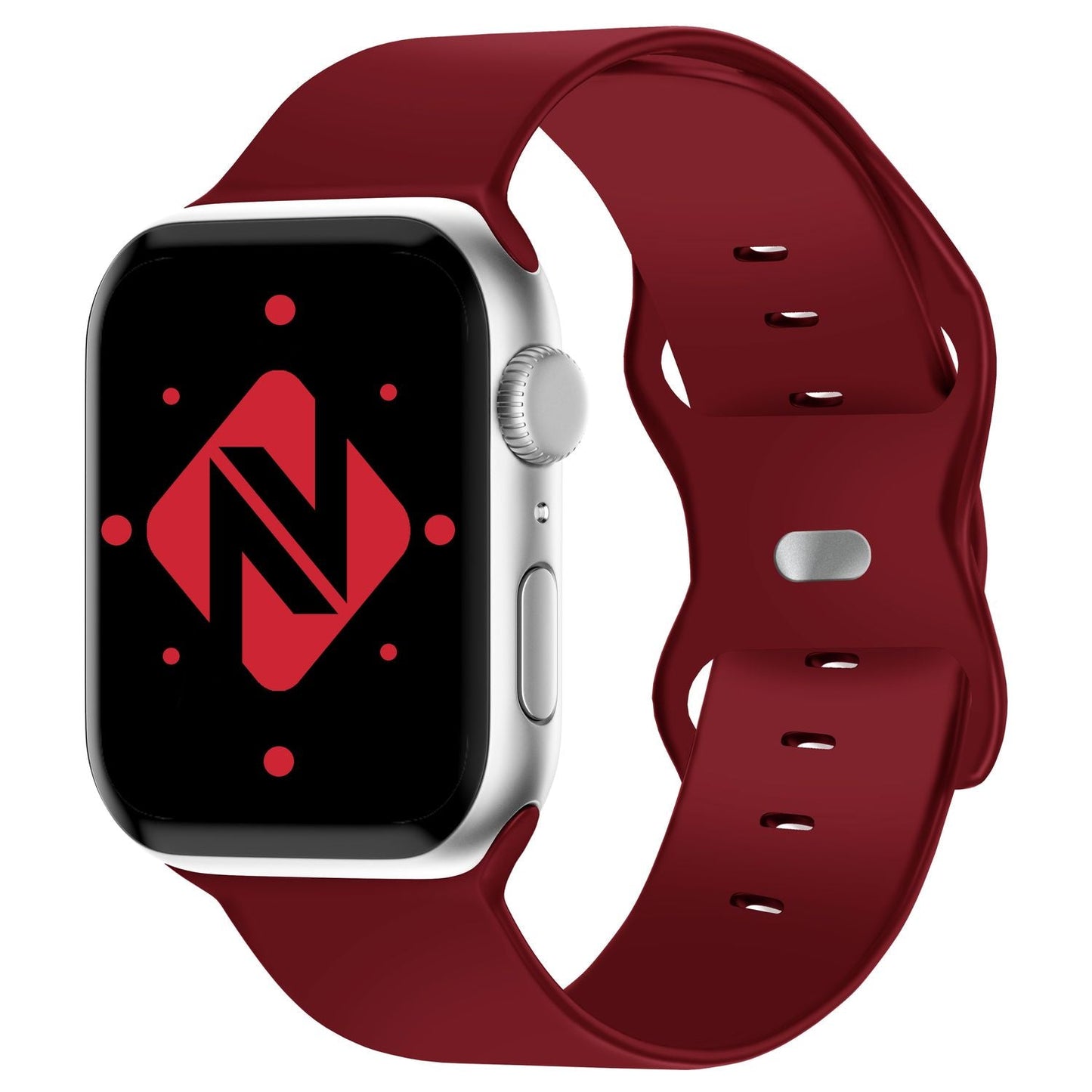 NALIA Silikon Smart-Watch Ersatzarmband kompatibel mit Apple Watch Armband SE & Series 8/7/6/5/4/3/2/1, 38mm 40mm 41mm, iWatch Fitnessuhr Sportarmband Damen & Herren