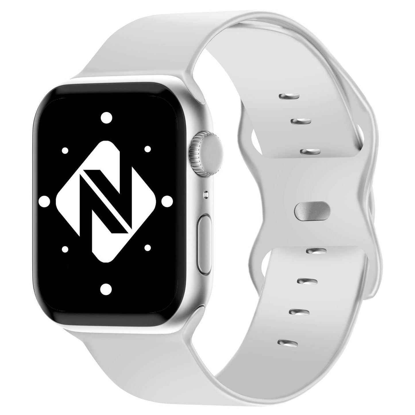 NALIA Silikon Smart-Watch Ersatzarmband kompatibel mit Apple Watch Armband SE & Series 8/7/6/5/4/3/2/1, 38mm 40mm 41mm, iWatch Fitnessuhr Sportarmband Damen & Herren