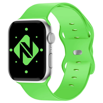 NALIA Silikon Smart-Watch Ersatzarmband kompatibel mit Apple Watch Armband Ultra/SE & Series 8/7/6/5/4/3/2/1, 42mm 44mm 45mm 49mm, iWatch Fitnessuhr Sportarmband Damen & Herren