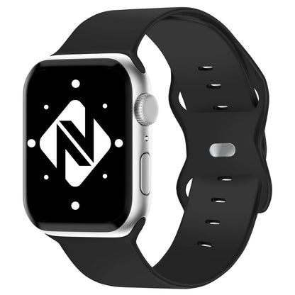 NALIA Silikon Smart-Watch Ersatzarmband kompatibel mit Apple Watch Armband Ultra/SE & Series 8/7/6/5/4/3/2/1, 42mm 44mm 45mm 49mm, iWatch Fitnessuhr Sportarmband Damen & Herren