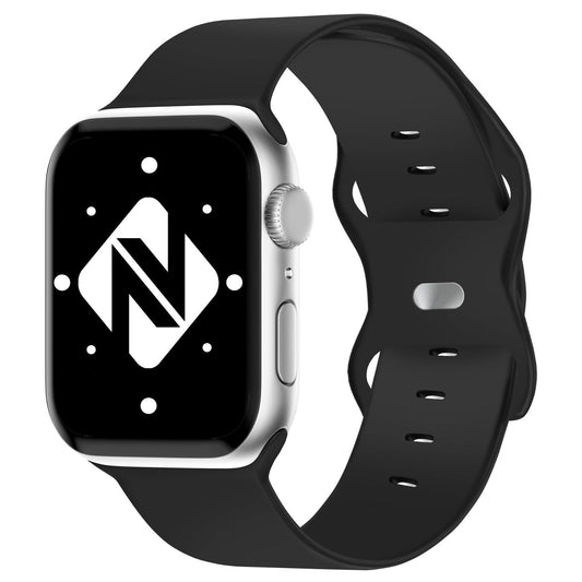 NALIA Silikon Smart-Watch Ersatzarmband kompatibel mit Apple Watch Armband Ultra/SE & Series 8/7/6/5/4/3/2/1, 42mm 44mm 45mm 49mm, iWatch Fitnessuhr Sportarmband Damen & Herren