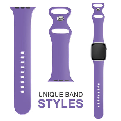 NALIA Silikon Smart-Watch Ersatzarmband kompatibel mit Apple Watch Armband Ultra/SE & Series 8/7/6/5/4/3/2/1, 42mm 44mm 45mm 49mm, iWatch Fitnessuhr Sportarmband Damen & Herren