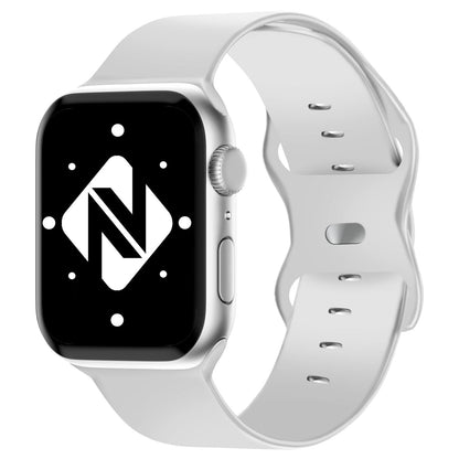 NALIA Silikon Smart-Watch Ersatzarmband kompatibel mit Apple Watch Armband Ultra/SE & Series 8/7/6/5/4/3/2/1, 42mm 44mm 45mm 49mm, iWatch Fitnessuhr Sportarmband Damen & Herren