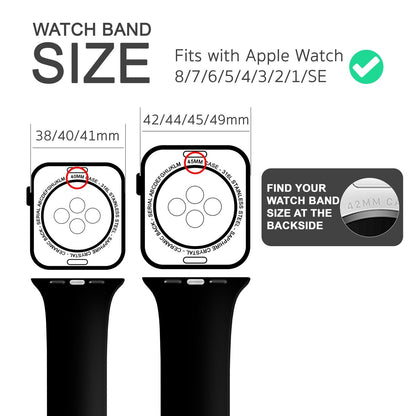 NALIA Gestreiftes Silikon Smart-Watch Ersatzarmband kompatibel mit Apple Watch Armband SE & Series 8/7/6/5/4/3/2/1, 38mm 40mm 41mm, iWatch Fitnessarmband Damen & Herren