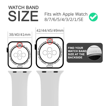 NALIA Gestreiftes Silikon Smart-Watch Ersatzarmband kompatibel mit Apple Watch Armband SE & Series 8/7/6/5/4/3/2/1, 38mm 40mm 41mm, iWatch Fitnessarmband Damen & Herren