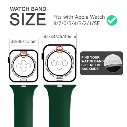 NALIA Gestreiftes Silikon Smart-Watch Ersatzarmband kompatibel mit Apple Watch Armband Ultra/SE & Series 8/7/6/5/4/3/2/1, 42 44 45 49mm, iWatch Fitnessarmband Damen & Herren