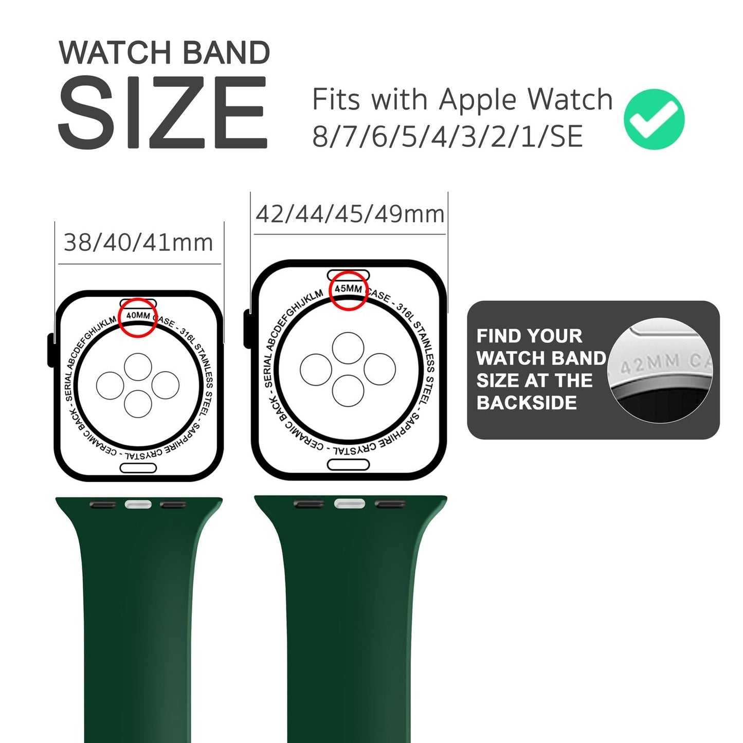 NALIA Gestreiftes Silikon Smart-Watch Ersatzarmband kompatibel mit Apple Watch Armband Ultra/SE & Series 8/7/6/5/4/3/2/1, 42 44 45 49mm, iWatch Fitnessarmband Damen & Herren