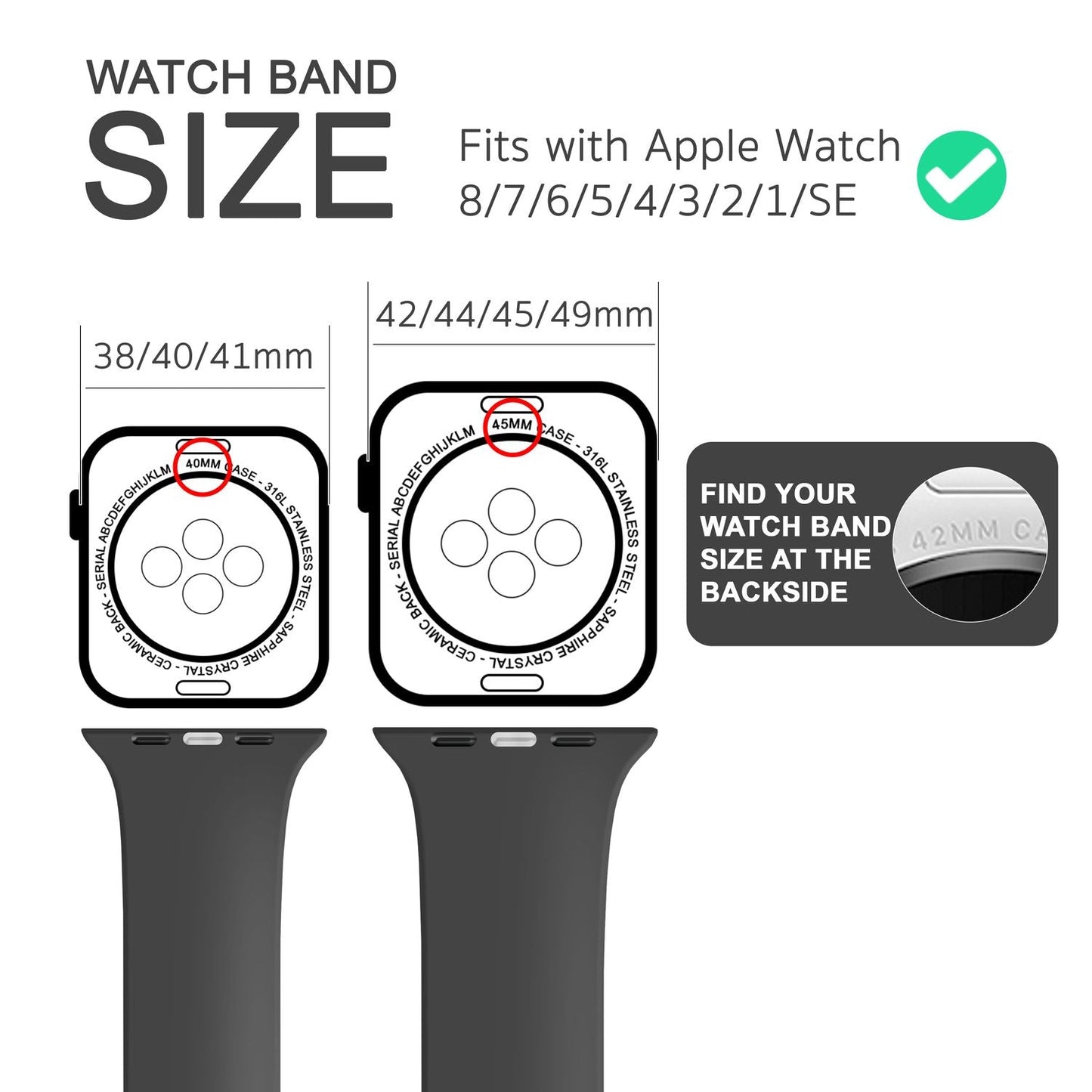 NALIA Gestreiftes Silikon Smart-Watch Ersatzarmband kompatibel mit Apple Watch Armband Ultra/SE & Series 8/7/6/5/4/3/2/1, 42 44 45 49mm, iWatch Fitnessarmband Damen & Herren