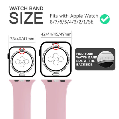 NALIA Gestreiftes Silikon Smart-Watch Ersatzarmband kompatibel mit Apple Watch Armband Ultra/SE & Series 8/7/6/5/4/3/2/1, 42 44 45 49mm, iWatch Fitnessarmband Damen & Herren