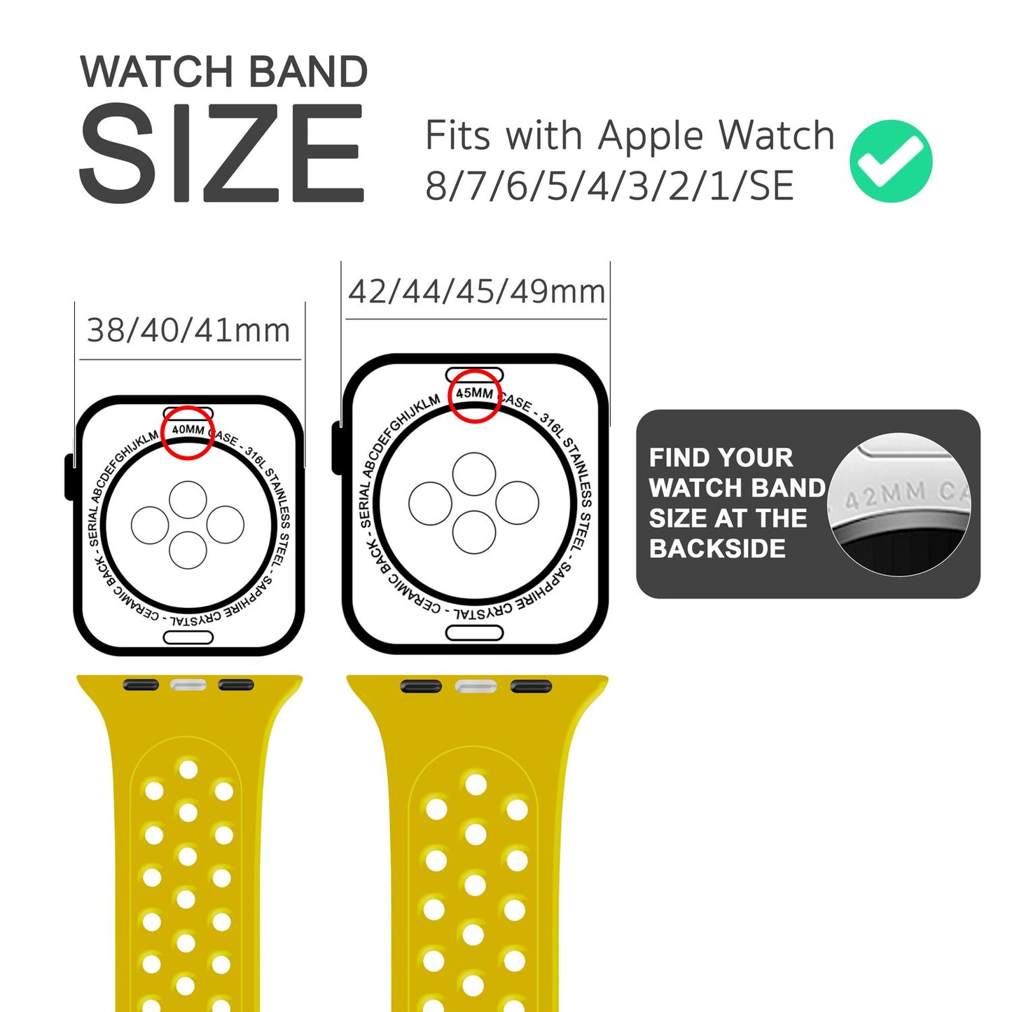 NALIA Gelochtes Silikon Smart-Watch Ersatzarmband kompatibel mit Apple Watch Armband Ultra/SE & Series 8/7/6/5/4/3/2/1, 42mm 44mm 45mm 49mm, iWatch Fitnessarmband Damen & Herren