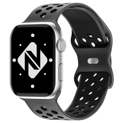 NALIA Silikon Smart Watch Armband Airflow-Löcher kompatibel mit Apple Watch Armband SE & Series 8/7/6/5/4/3/2/1, 38mm 40mm 41mm, iWatch Sport-Band Damen Herren