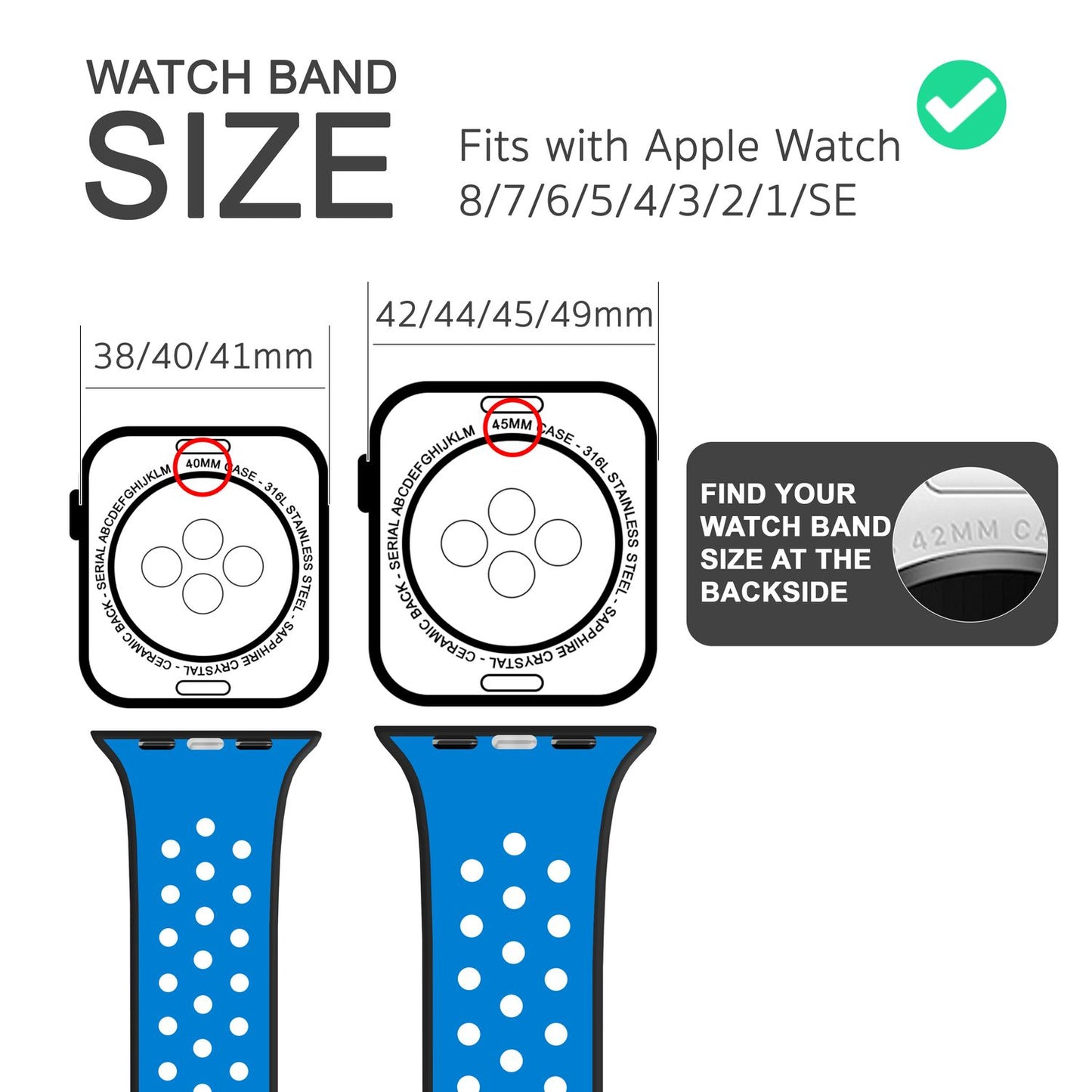 NALIA Silikon Smart Watch Armband Airflow-Löcher kompatibel mit Apple Watch Armband Ultra/SE & Series 8/7/6/5/4/3/2/1, 42mm 44mm 45mm 49mm, iWatch Sport-Band Damen Herren