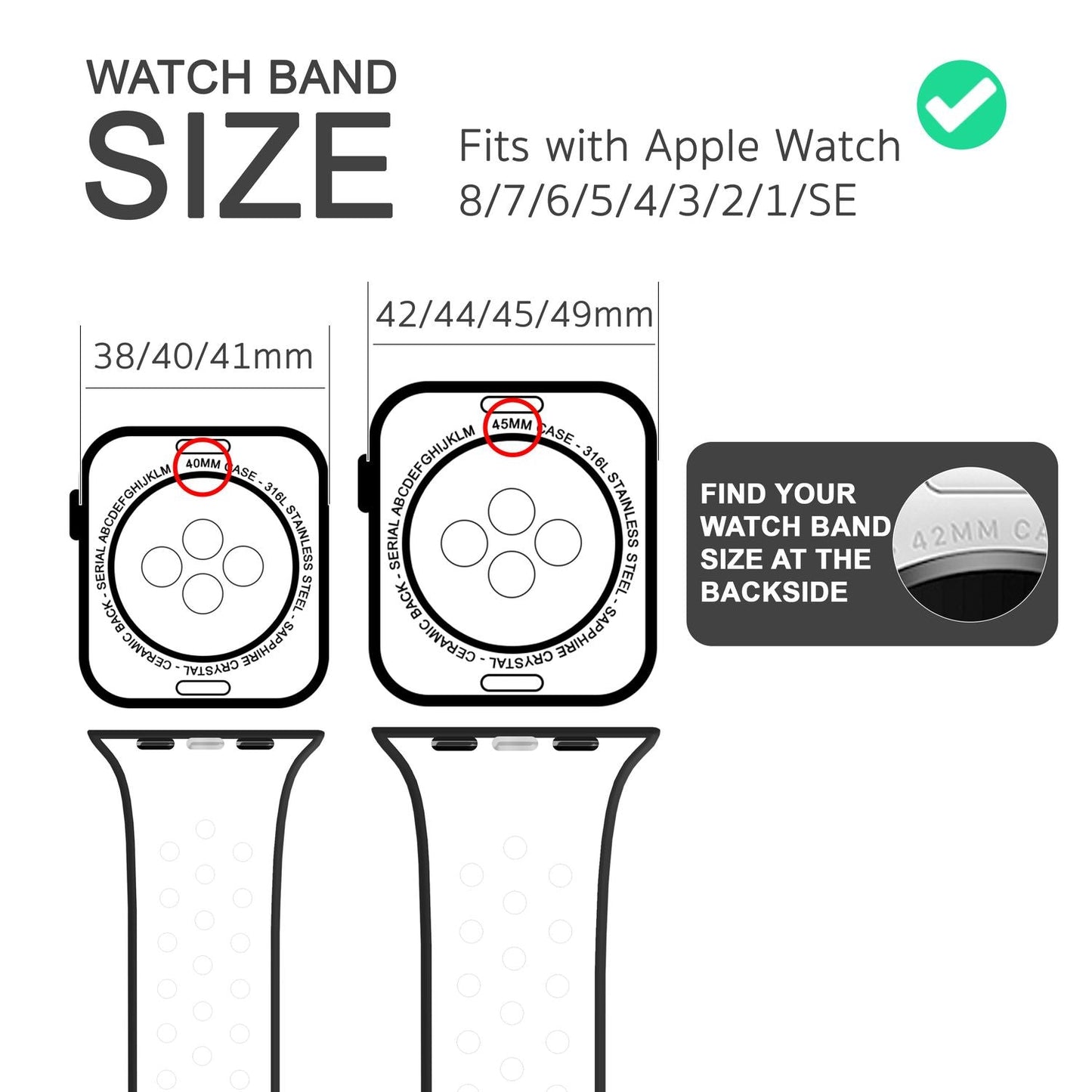 NALIA Silikon Smart Watch Armband Airflow-Löcher kompatibel mit Apple Watch Armband Ultra/SE & Series 8/7/6/5/4/3/2/1, 42mm 44mm 45mm 49mm, iWatch Sport-Band Damen Herren