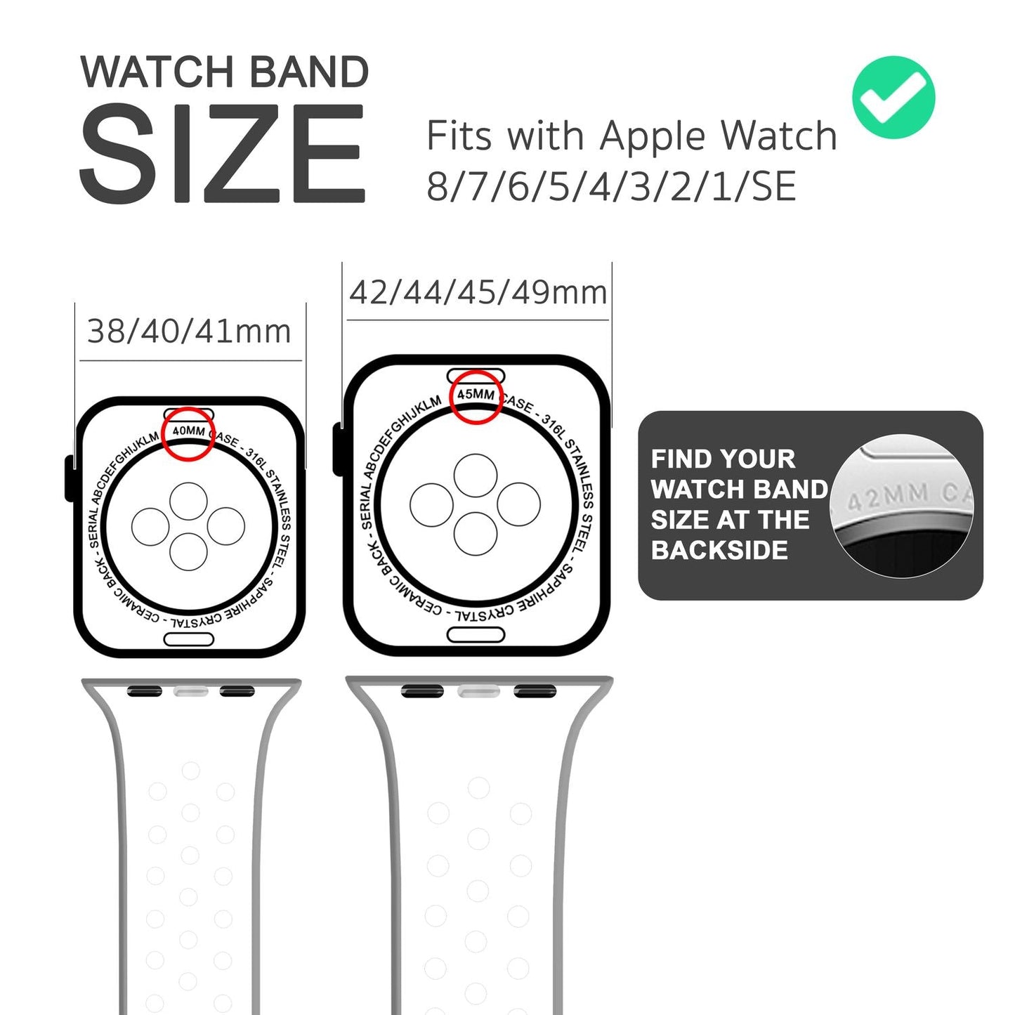 NALIA Silikon Smart Watch Armband Airflow-Löcher kompatibel mit Apple Watch Armband Ultra/SE & Series 8/7/6/5/4/3/2/1, 42mm 44mm 45mm 49mm, iWatch Sport-Band Damen Herren