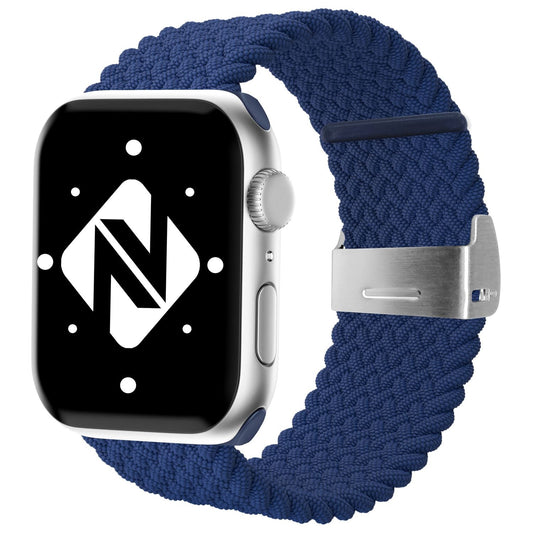NALIA Geflochtenes Smart Watch Armband kompatibel mit Apple Watch Armband SE & Series 8/7/6/5/4/3/2/1, 38mm 40mm 41mm, iWatch Uhr-Band Damen & Herren, Nylon