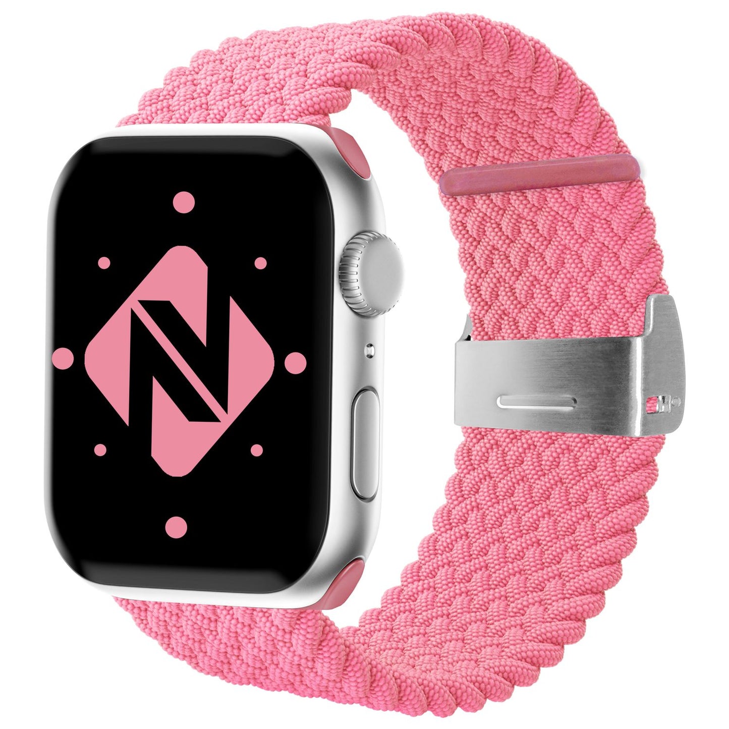 NALIA Geflochtenes Smart Watch Armband kompatibel mit Apple Watch Armband SE & Series 8/7/6/5/4/3/2/1, 38mm 40mm 41mm, iWatch Uhr-Band Damen & Herren, Nylon