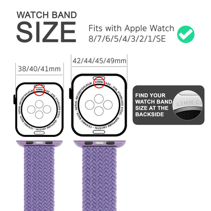 NALIA Geflochtenes Smart Watch Armband kompatibel mit Apple Watch Armband SE & Series 8/7/6/5/4/3/2/1, 38mm 40mm 41mm, iWatch Uhr-Band Damen & Herren, Nylon