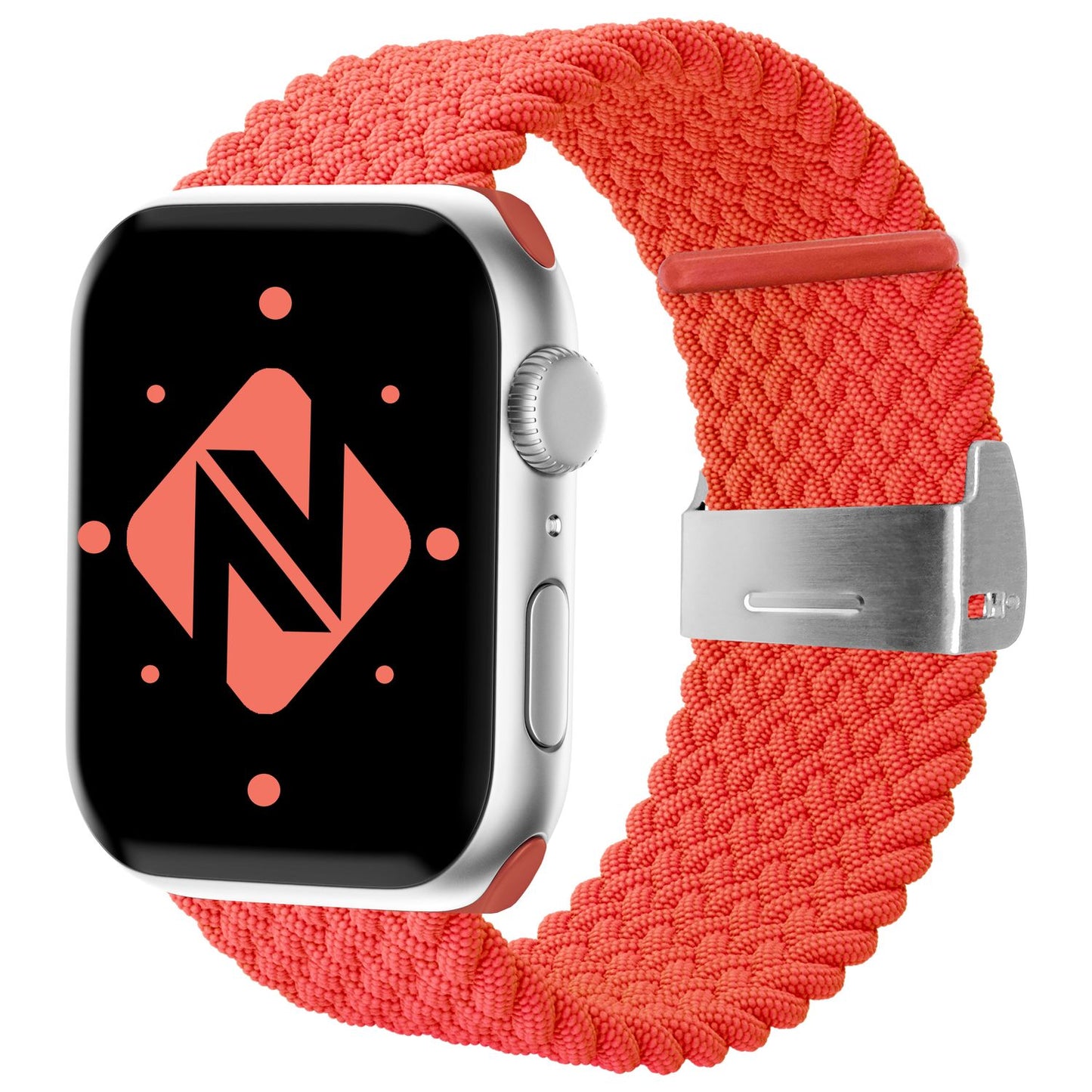 NALIA Geflochtenes Smart Watch Armband kompatibel mit Apple Watch Armband Ultra/SE & Series 8/7/6/5/4/3/2/1, 42mm 44mm 45mm 49mm, iWatch Uhr-Band Damen & Herren, Nylon