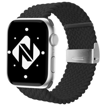 NALIA Geflochtenes Smart Watch Armband kompatibel mit Apple Watch Armband Ultra/SE & Series 8/7/6/5/4/3/2/1, 42mm 44mm 45mm 49mm, iWatch Uhr-Band Damen & Herren, Nylon