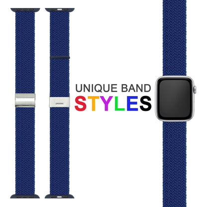NALIA Geflochtenes Smart Watch Armband kompatibel mit Apple Watch Armband Ultra/SE & Series 8/7/6/5/4/3/2/1, 42mm 44mm 45mm 49mm, iWatch Uhr-Band Damen & Herren, Nylon