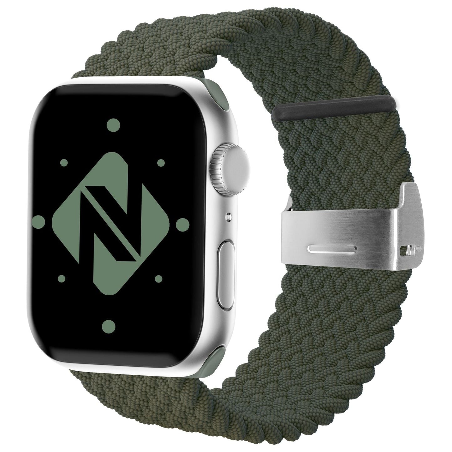 NALIA Geflochtenes Smart Watch Armband kompatibel mit Apple Watch Armband Ultra/SE & Series 8/7/6/5/4/3/2/1, 42mm 44mm 45mm 49mm, iWatch Uhr-Band Damen & Herren, Nylon