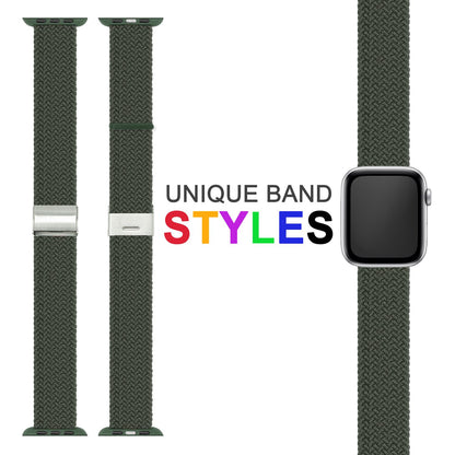 NALIA Geflochtenes Smart Watch Armband kompatibel mit Apple Watch Armband Ultra/SE & Series 8/7/6/5/4/3/2/1, 42mm 44mm 45mm 49mm, iWatch Uhr-Band Damen & Herren, Nylon