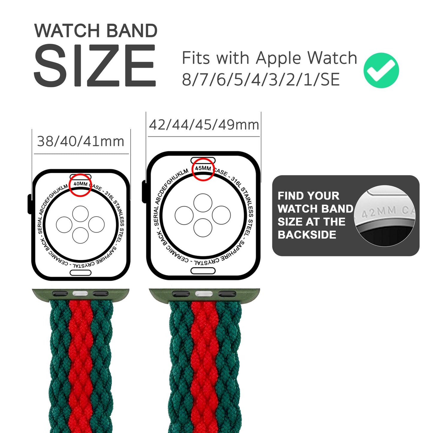 NALIA Geflochtenes Smart Watch Armband kompatibel mit Apple Watch Armband Ultra/SE & Series 8/7/6/5/4/3/2/1, 42mm 44mm 45mm 49mm, iWatch Uhr-Band Damen & Herren, Nylon