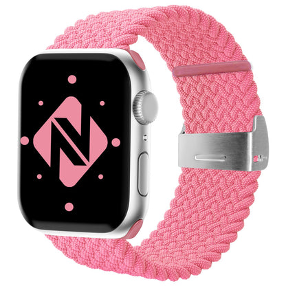 NALIA Geflochtenes Smart Watch Armband kompatibel mit Apple Watch Armband Ultra/SE & Series 8/7/6/5/4/3/2/1, 42mm 44mm 45mm 49mm, iWatch Uhr-Band Damen & Herren, Nylon