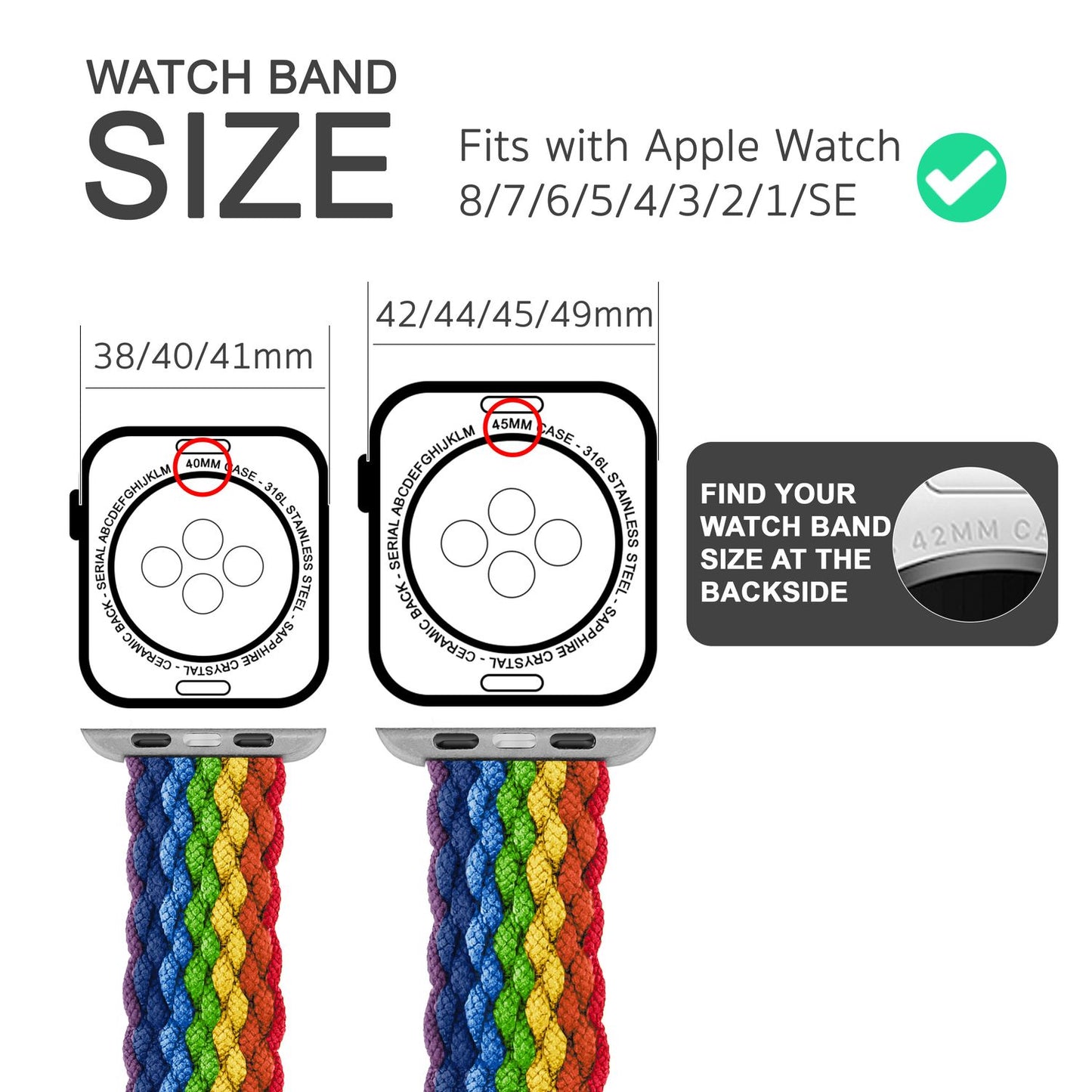 NALIA Geflochtenes Smart Watch Armband kompatibel mit Apple Watch Armband Ultra/SE & Series 8/7/6/5/4/3/2/1, 42mm 44mm 45mm 49mm, iWatch Uhr-Band Damen & Herren, Nylon