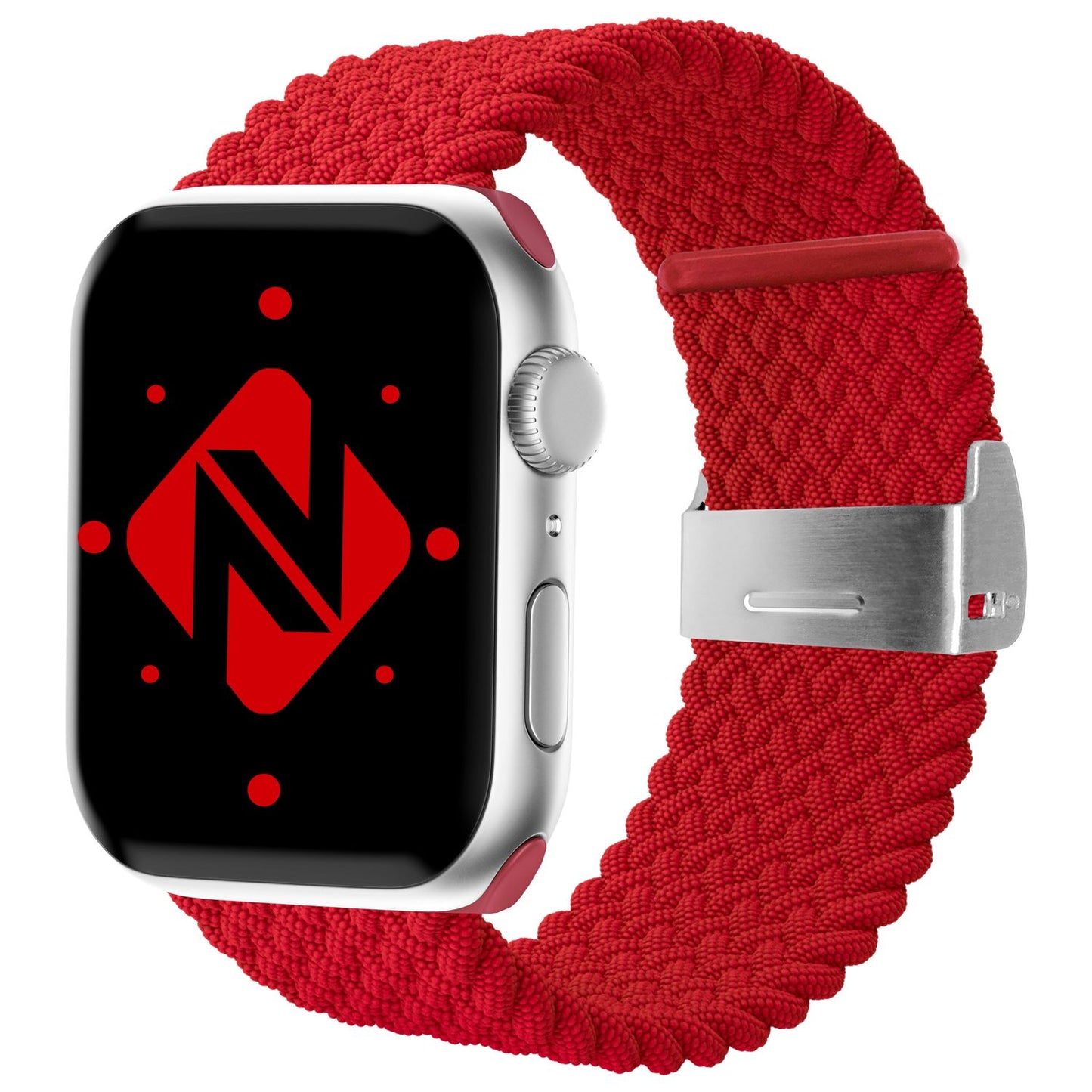 NALIA Geflochtenes Smart Watch Armband kompatibel mit Apple Watch Armband Ultra/SE & Series 8/7/6/5/4/3/2/1, 42mm 44mm 45mm 49mm, iWatch Uhr-Band Damen & Herren, Nylon