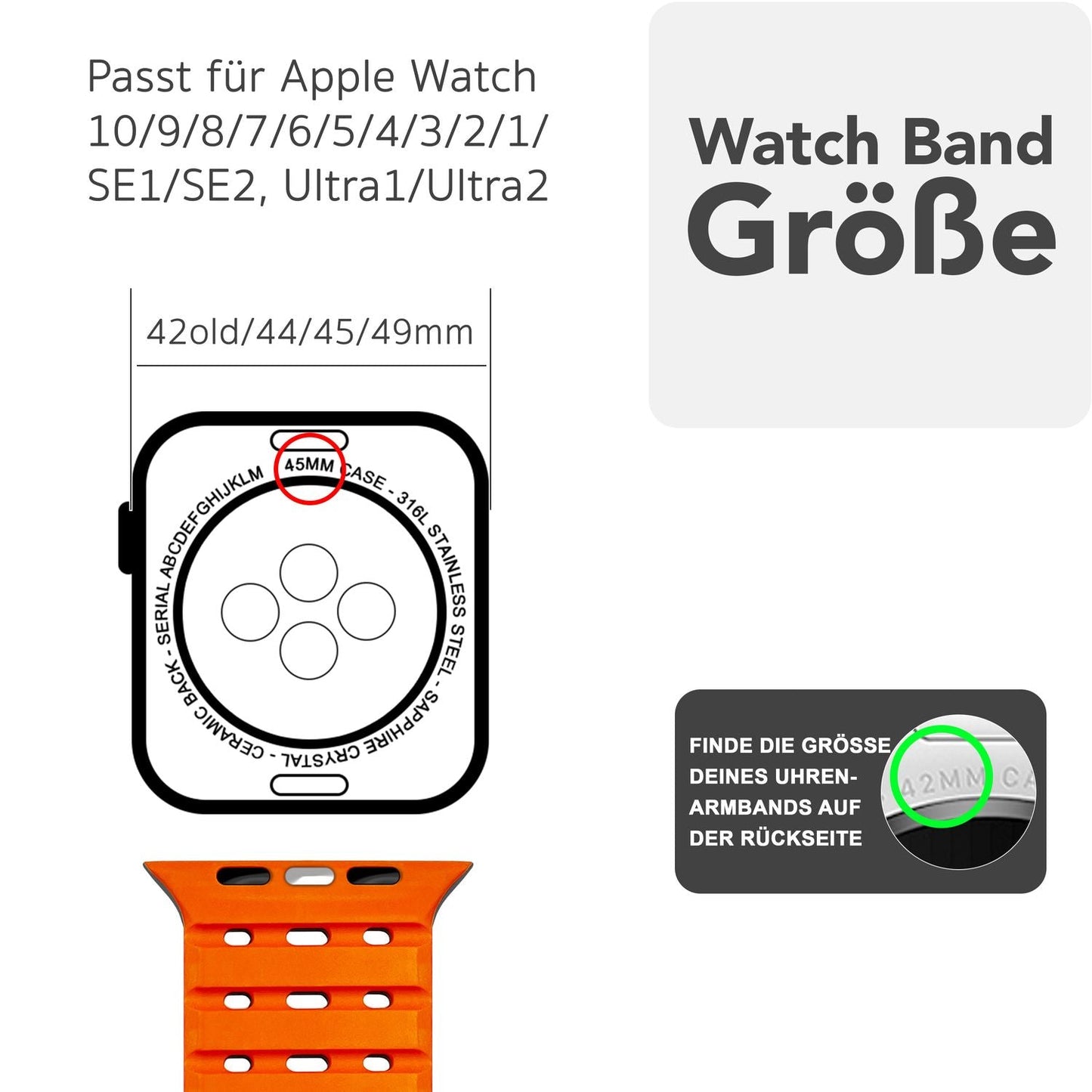 NALIA Volt Magnet Armband kompatibel mit Apple Watch Armband iWatch Series Ultra/SE/10/9/8/7/6/5/4/3/2/1, 42/44/45/49mm, Silikon Band Loop Sportarmband mit Steck-Pin Verschluss
