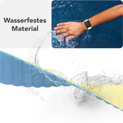 NALIA Core Magnet Armband kompatibel mit Apple Watch Series Ultra/SE/10/9/8/7/6/5/4/3/2/1 – 42/44/45/46/49mm, Atmungsaktives Silikon Loop, Sportarmband mit Rillendesign