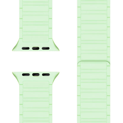 NALIA Nexus Magnet Armband kompatibel mit Apple Watch Armband Series Ultra/SE 10 9 8 7 6 5 4 3 2 1, 42/44/45/46/49mm, Silikon Loop mit Rillendesign, Sportarmband