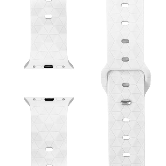 NALIA Hexion Armband kompatibel mit Apple Watch Armband Series SE/iWatch 10 9 8 7 6 5 4 3 2 1, 38/40/41/42mm, Silikon Loop mit Hexagon Design, Sportarmband Steck-Pin-Verschluss