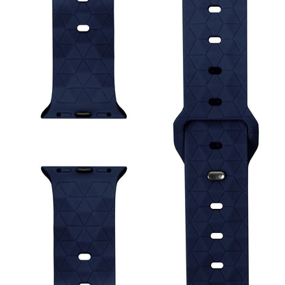 NALIA Hexion Armband kompatibel mit Apple Watch Armband Series SE/iWatch 10 9 8 7 6 5 4 3 2 1, 38/40/41/42mm, Silikon Loop mit Hexagon Design, Sportarmband Steck-Pin-Verschluss